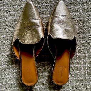 Champagne Gold Mules